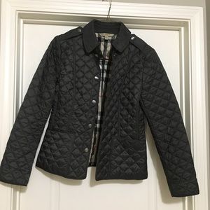 Burberry Brit "Kencott" Patch Pocket Quilted Coat